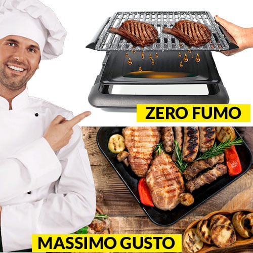 Zero Fumo Premium – Griglia Elettrica da Tavolo Senza Fumo – Massimi Sconti  Italiani